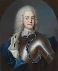Retrato de Christian Ludwig II, 1683-1756 Duque de Mecklemburgo, 1731-1732