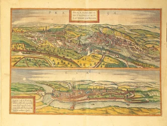 Praga y Cheb, Eger de Civitates Orbis Terrarum