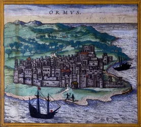 La isla iraní de Ormuz o Hormuz en la ruta a las Indias según el Atlas “Civitates Orbis Terrarum” de Braun y Hogenberg