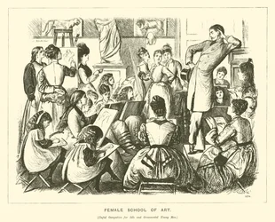 Escuela femenina de arte (grabado)