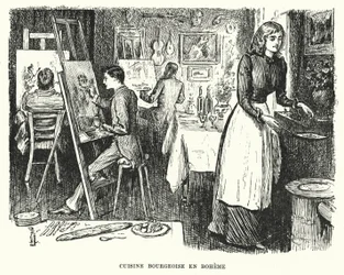 Ilustración para Trilby de George du Maurier