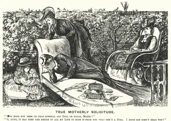 Caricatura de Punch: Verdadera Solicitud Maternal