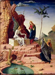 Santas mujeres en la tumba de Cristo, después de Mantegna, 1869