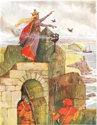 El gusano de Spindleston Heugel, ilustración de 