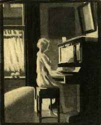 Dorothy tocando el piano, 30 de noviembre de 1931