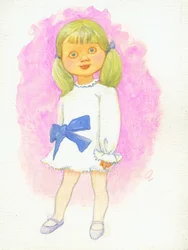 Niña con lazo, 1970s