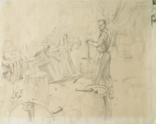 El Sr. Burridge de pie, 1948