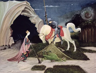 San Jorge y el dragón, cinco minutos después