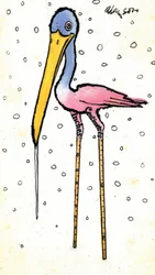 Cigüeña con patas calibradas, 1970s