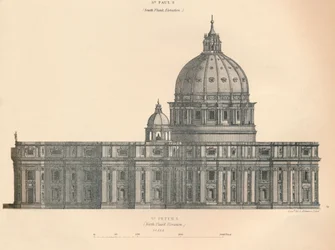 San Pedro - elevación del flanco norte, 1889