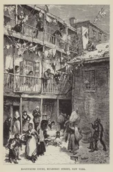Corte de recogedores de trapos, Mulberry Street, Nueva York