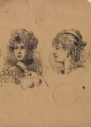 Dos cabezas femeninas
