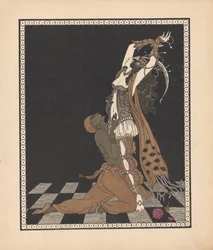 Ida Rubinstein y Vaslav Nijinsky en el ballet Scheherazade
