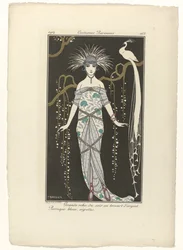 Journal des Dames et des Modes, Costumes Parisiens, 1914, No. 168 : Grande robe du soir (...)
