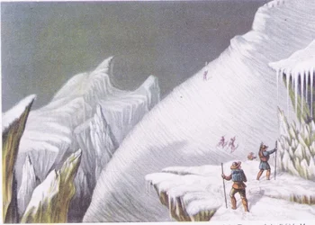 Etapas en el ascenso del Mont Blanc, de British Adventure publicado por Collins, 1947