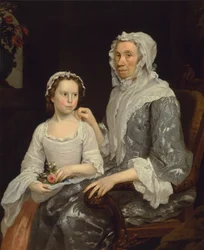 Retrato de una anciana y una niña