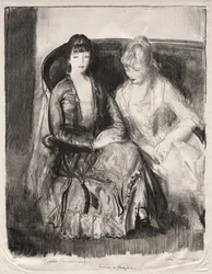 Emma y Marjorie en un sofá