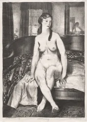 Mañana, desnudo en la cama, segunda piedra
