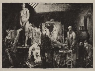 «La clase de dibujo al natural»