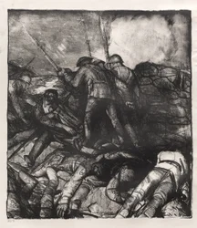 Serie de guerra: La carga, detalle derecho, primer estado