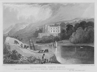 Watermouth, North Devon (grabado)