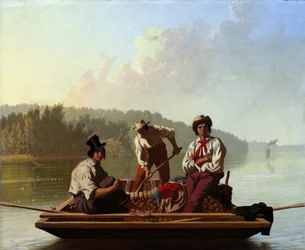Barqueros en el Missouri