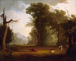 Paisaje con ganado