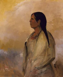 Una mujer choctaw