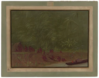 Un campamento Mura - Boceto de barco