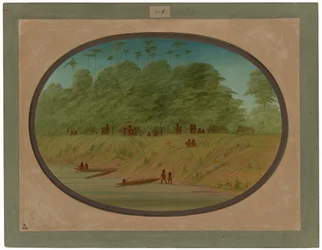 Un pequeño pueblo - Indios Payaguas