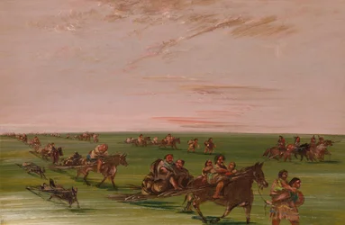 Campamento móvil de la Banda de los Sioux