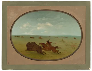 Buffalo Chase, Indios Sioux, Alto Missouri
