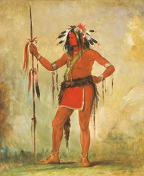 Cáh-be-múb-bee, El que se sienta en todas partes, un valiente, 1835