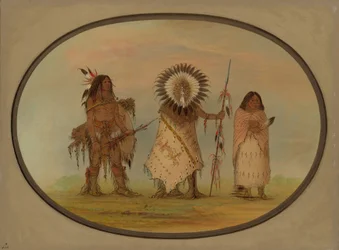 Jefe Crow, Su Esposa y un Guerrero, 1861-1869