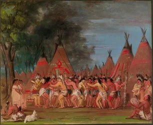 Danza de los Jefes, desembocadura del río Teton