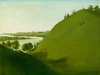 La tumba de Floyd, donde Lewis y Clark enterraron al sargento Floyd en 1804, 1832