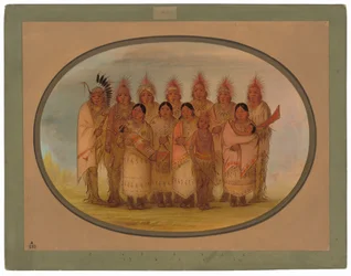 Indios de Iowa que visitaron Londres y París