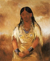 Mún-ne-o-ye, una mujer, 1832