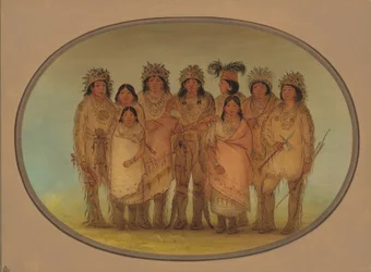 Nueve indios Ojibbeway en Londres, 1861-1869