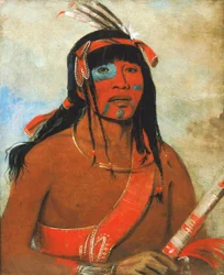 O-tá-wah, el Ottaway, un guerrero, 1835