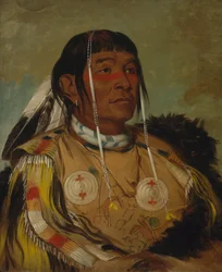 Sha-có-pay, Los Seis, Jefe de los Ojibwa de las Llanuras