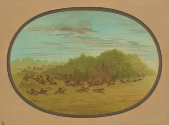 Simulacro de Lucha de los Comanches, 1861-1869