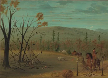 Los Hermanos Cheyenne Regresando de su Caza de Otoño, 1861-1869