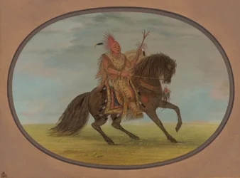 El zorro corriendo en un buen caballo - Saukie, 1861-1869