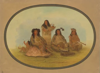El Jefe Sioux con Varios Indios, 1861-1869