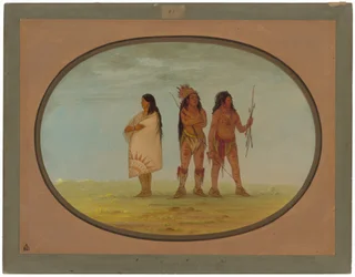 Tres indios Navaho