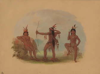 Tres indios Woyaway, 1854-1869