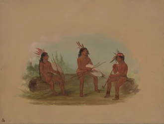Tres jóvenes Chinook, 1855-1869