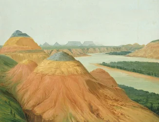 Vista en el Gran Recodo del Alto Missouri