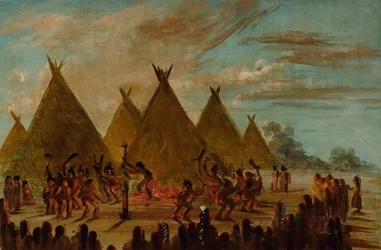 Danza de guerra, Sioux, 1845-1848